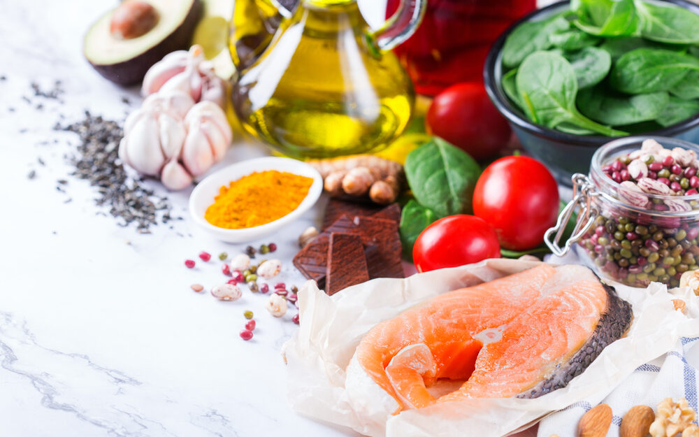 a variety of foods that can help lower your cholesterol such as health fats, vegetables, and oils
