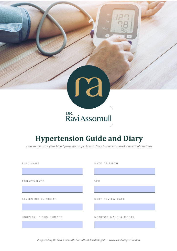 Hypertension Guide and Diary - Dr Ravi Assomull Clinic